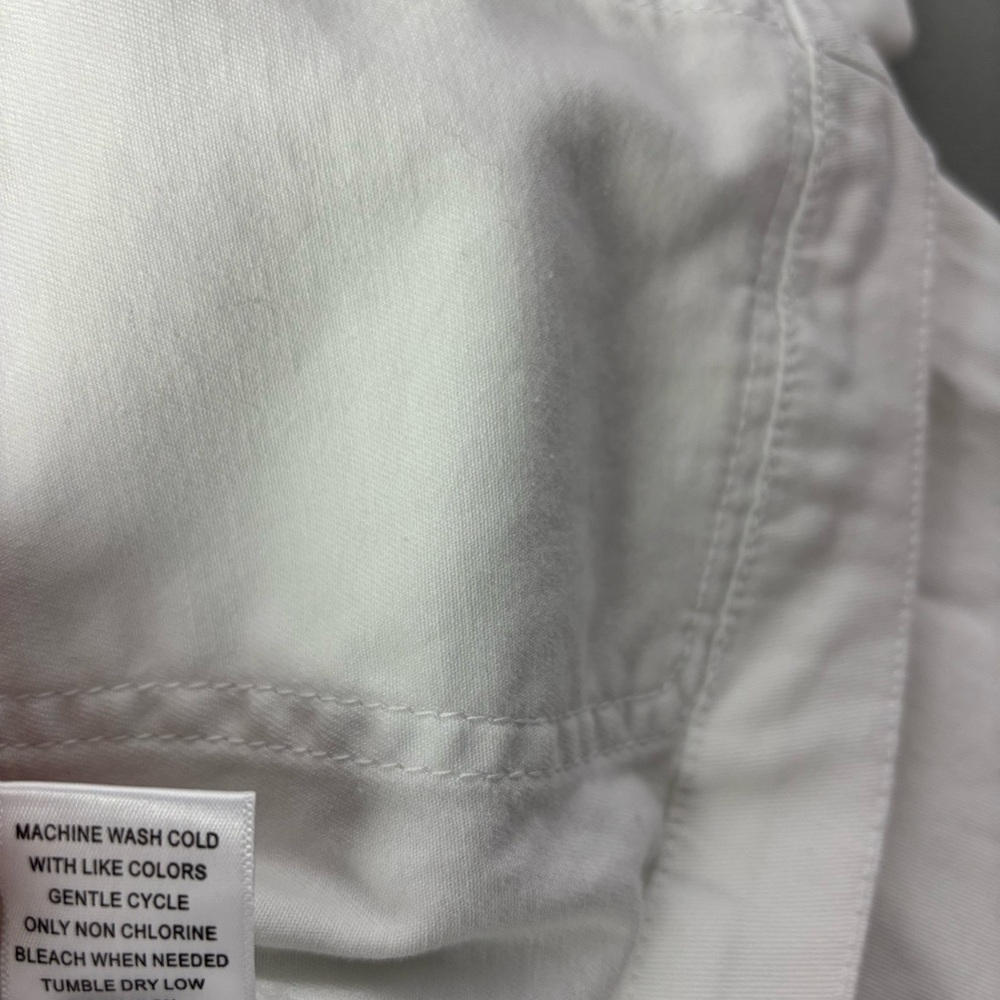 Appleseed's Medium Women Blazer Jacket Lightweight White Button Front Pockets - Picture 10 of 10